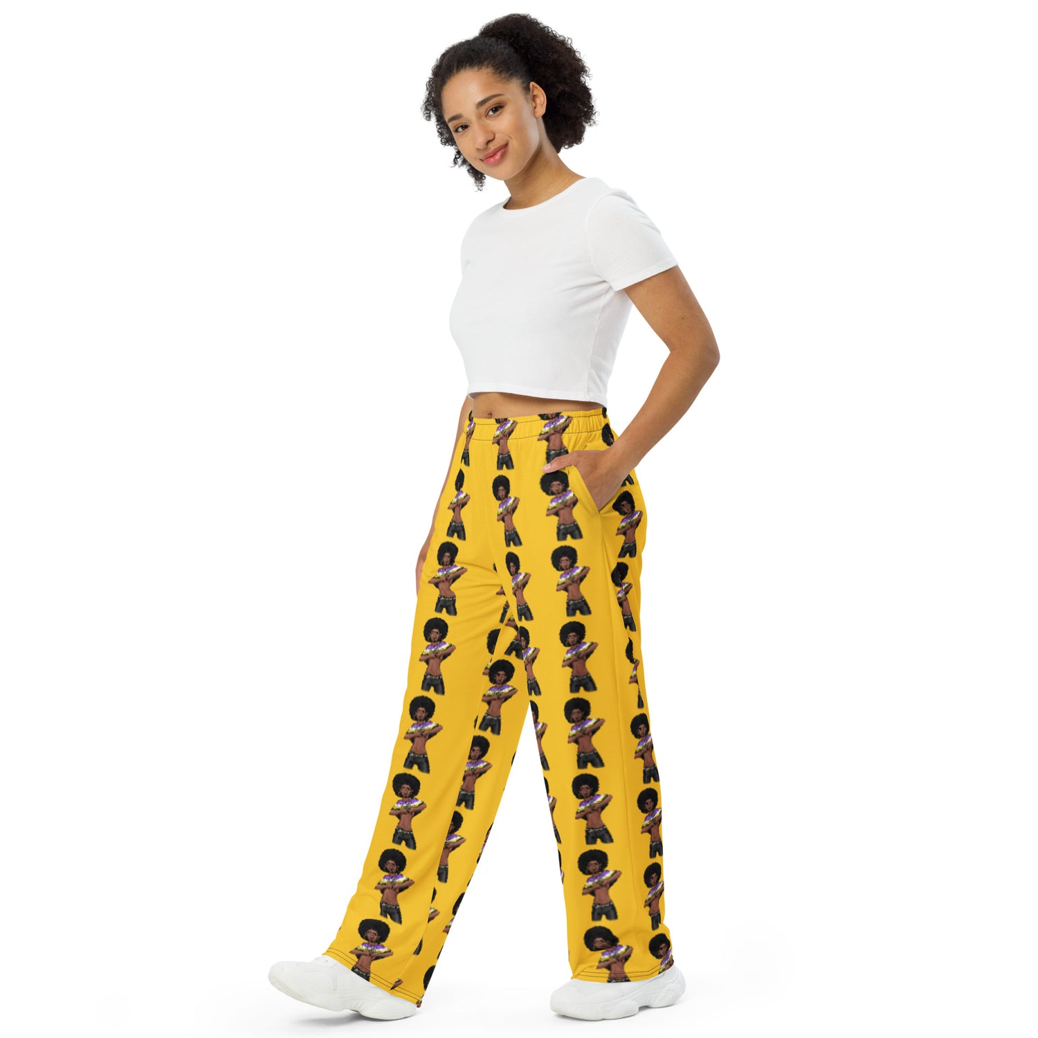 Non-Binary Pride Wide-Leg Pants