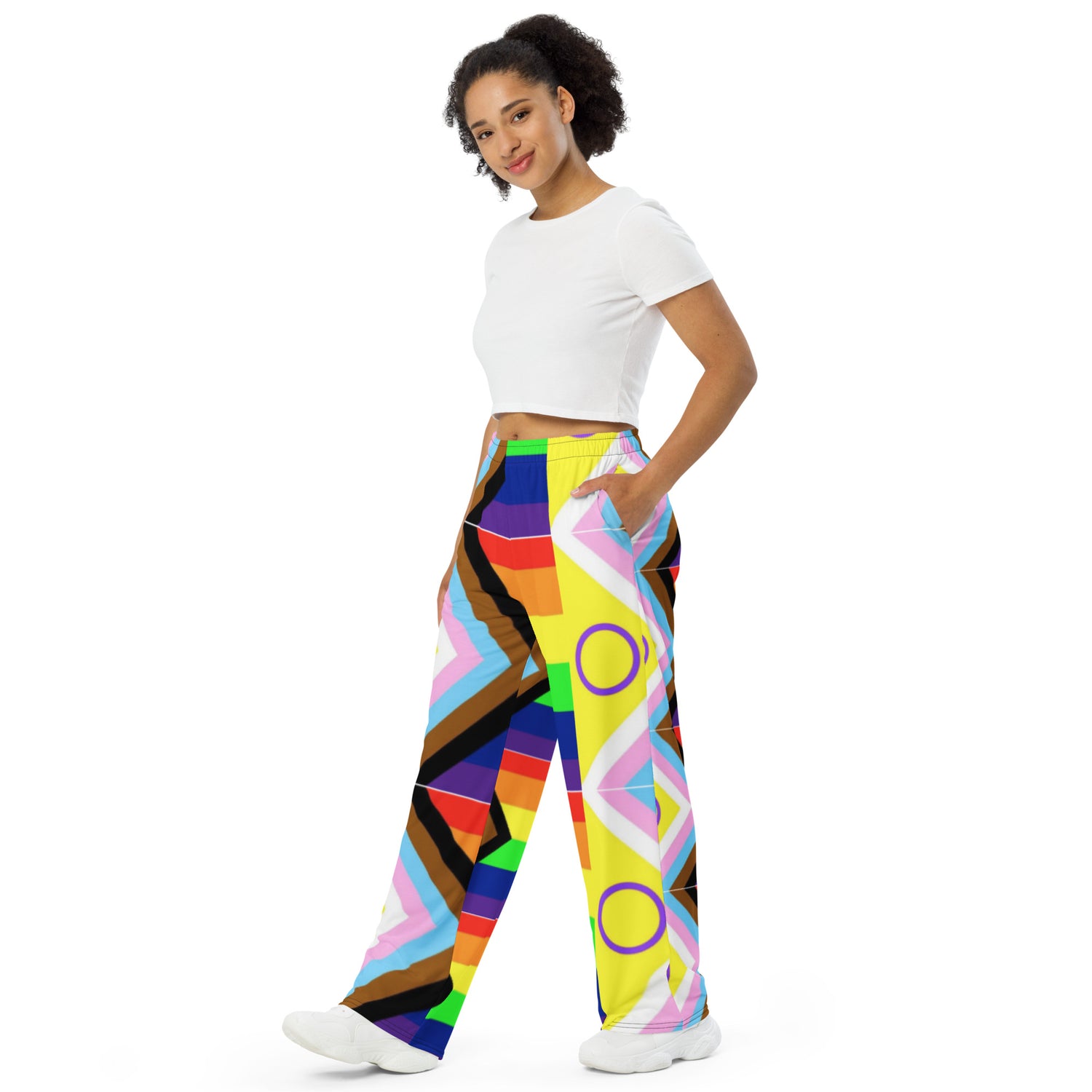 Pantalones anchos con inclusión de Pride Intersex