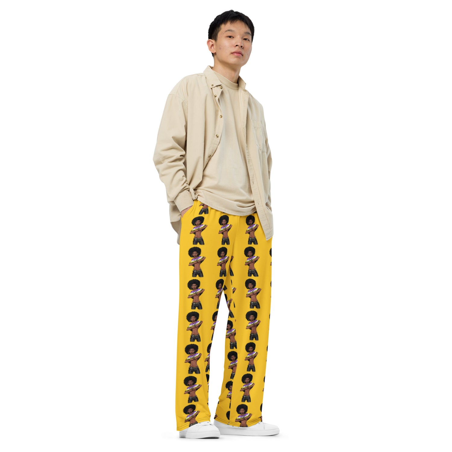 Non-Binary Pride Wide-Leg Pants