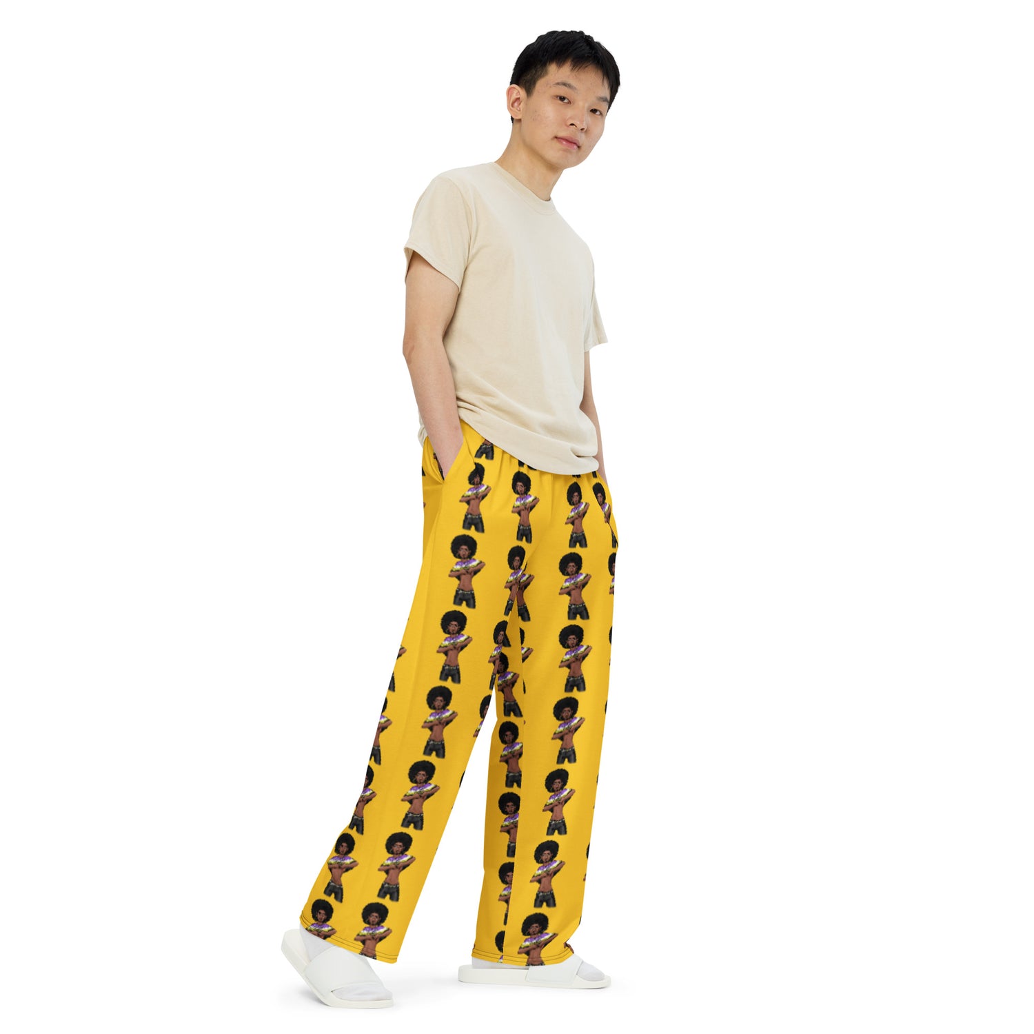 Non-Binary Pride Wide-Leg Pants