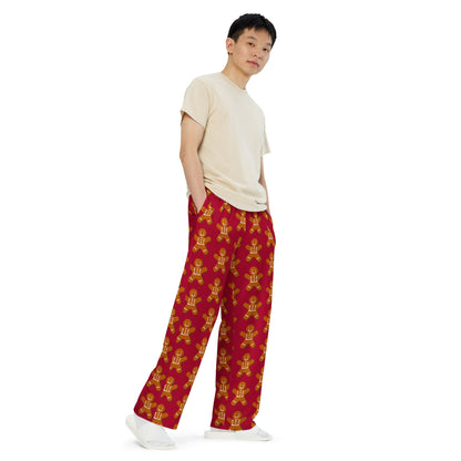 Ginger Bread Christmas Matching Dad Wide-Leg Pants