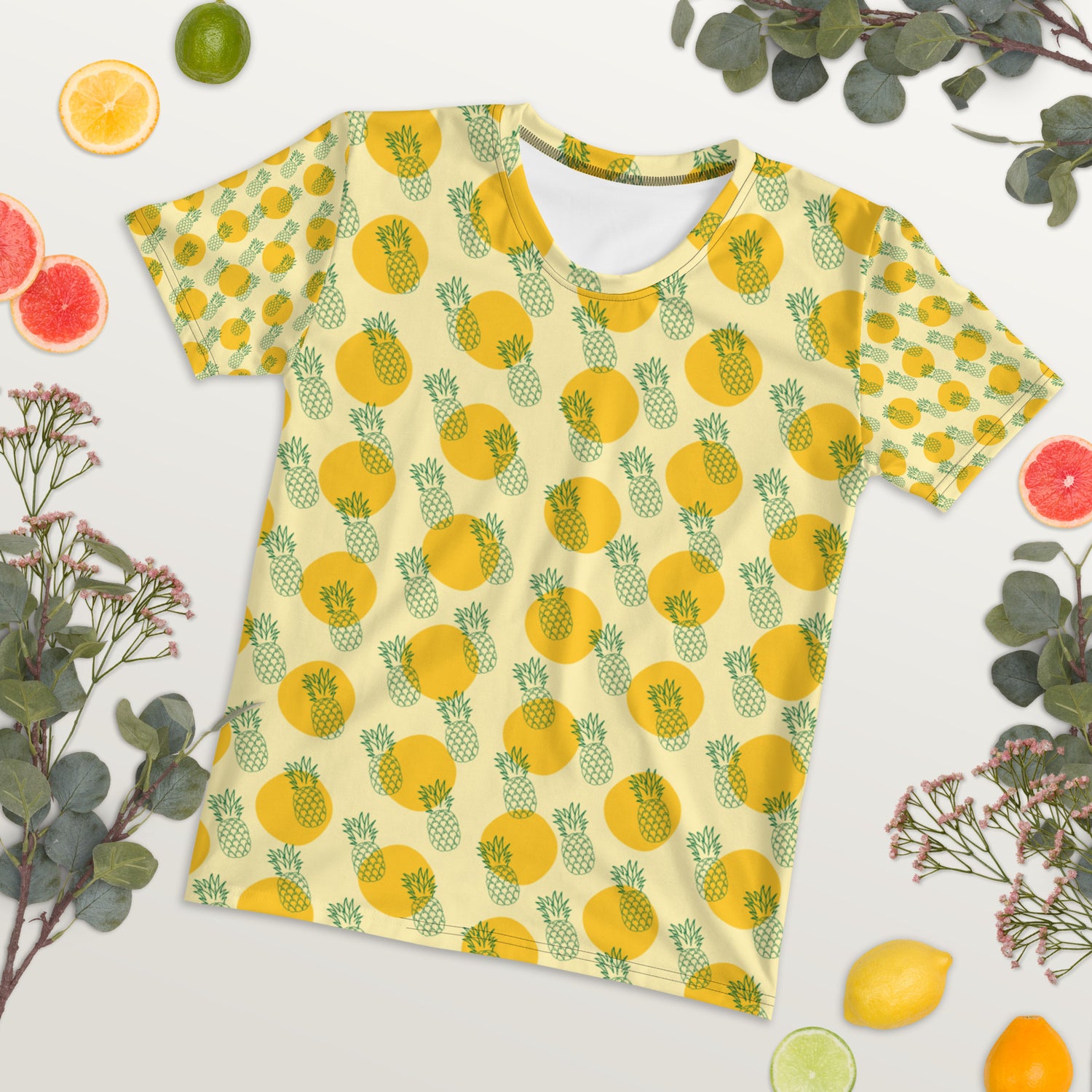 T-shirt Yellow with Pineapple