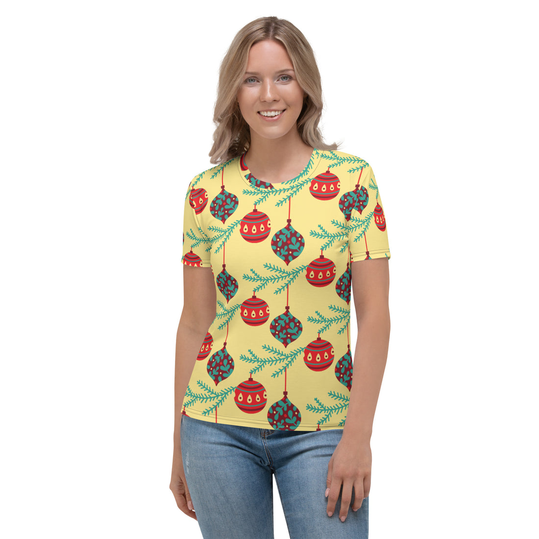 Yellow Balls Christmas Matching Mom T-shirt