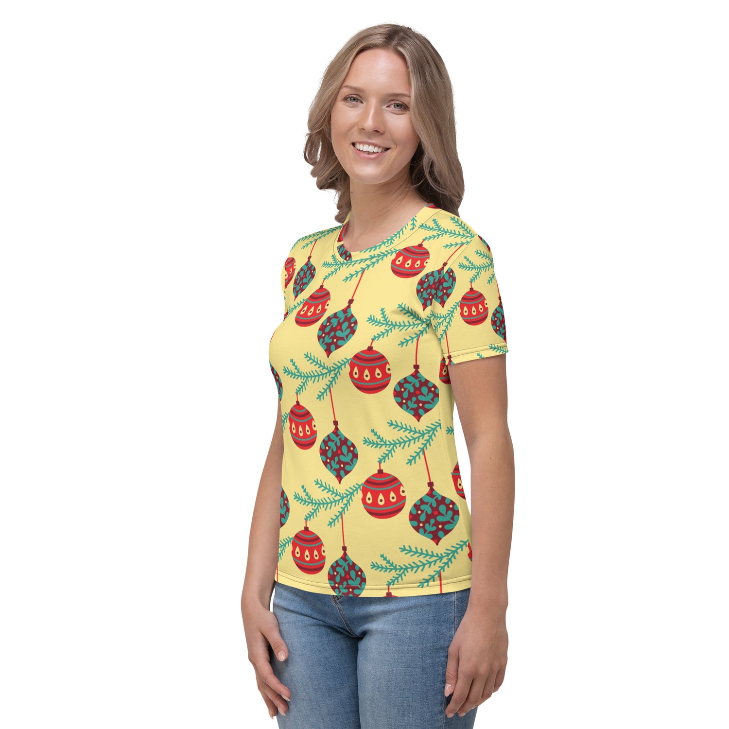 Yellow Balls Christmas Matching Mom T-shirt