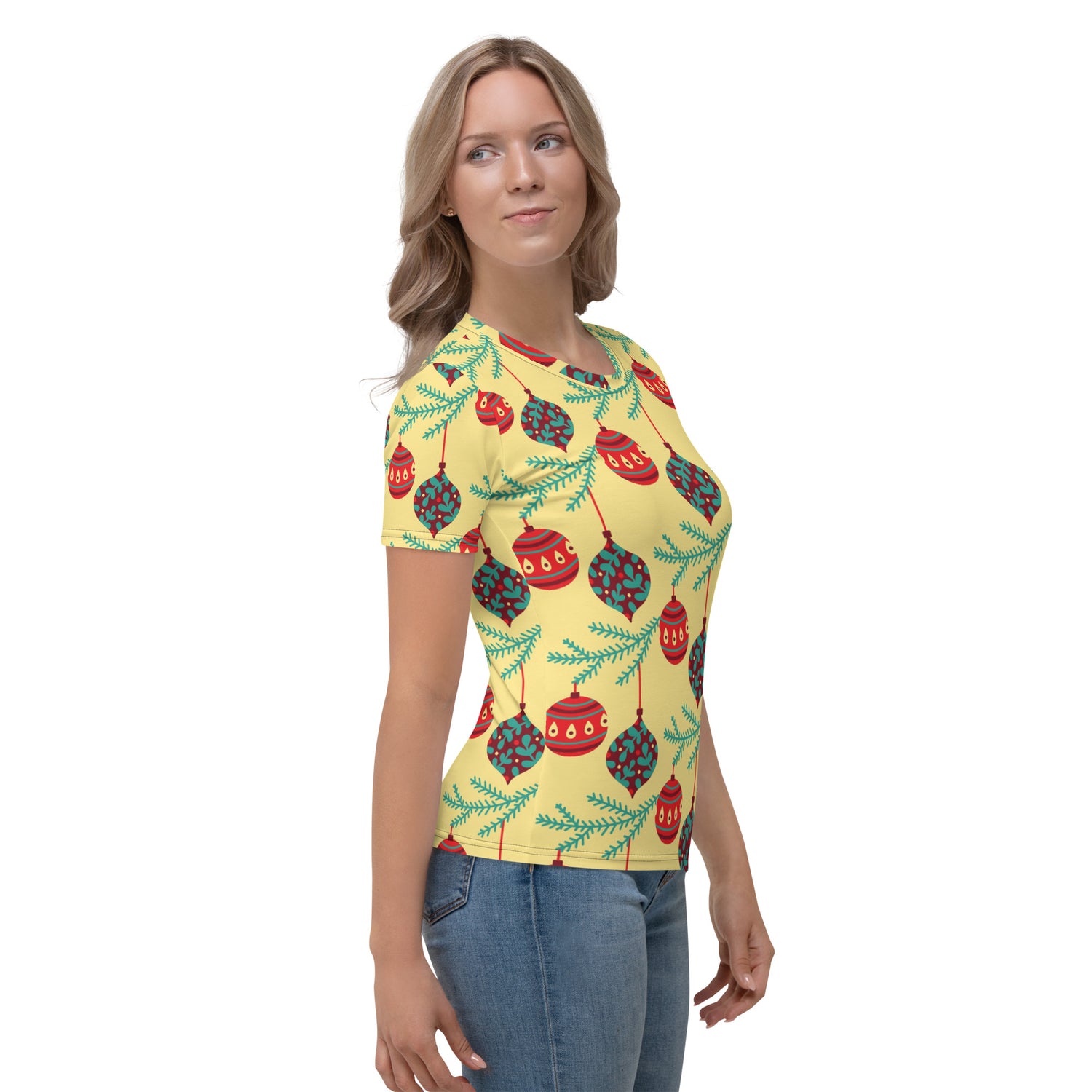 Yellow Balls Christmas Matching Mom T-shirt