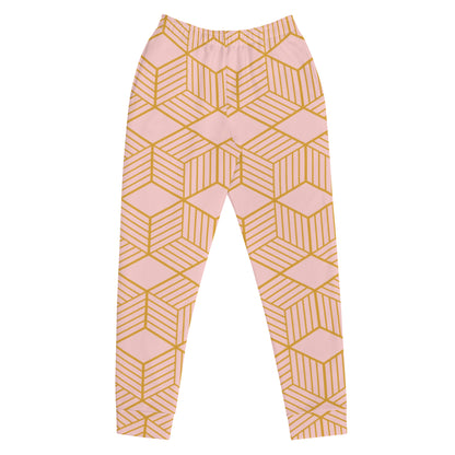 Joggers Geométrico Rosa Claro