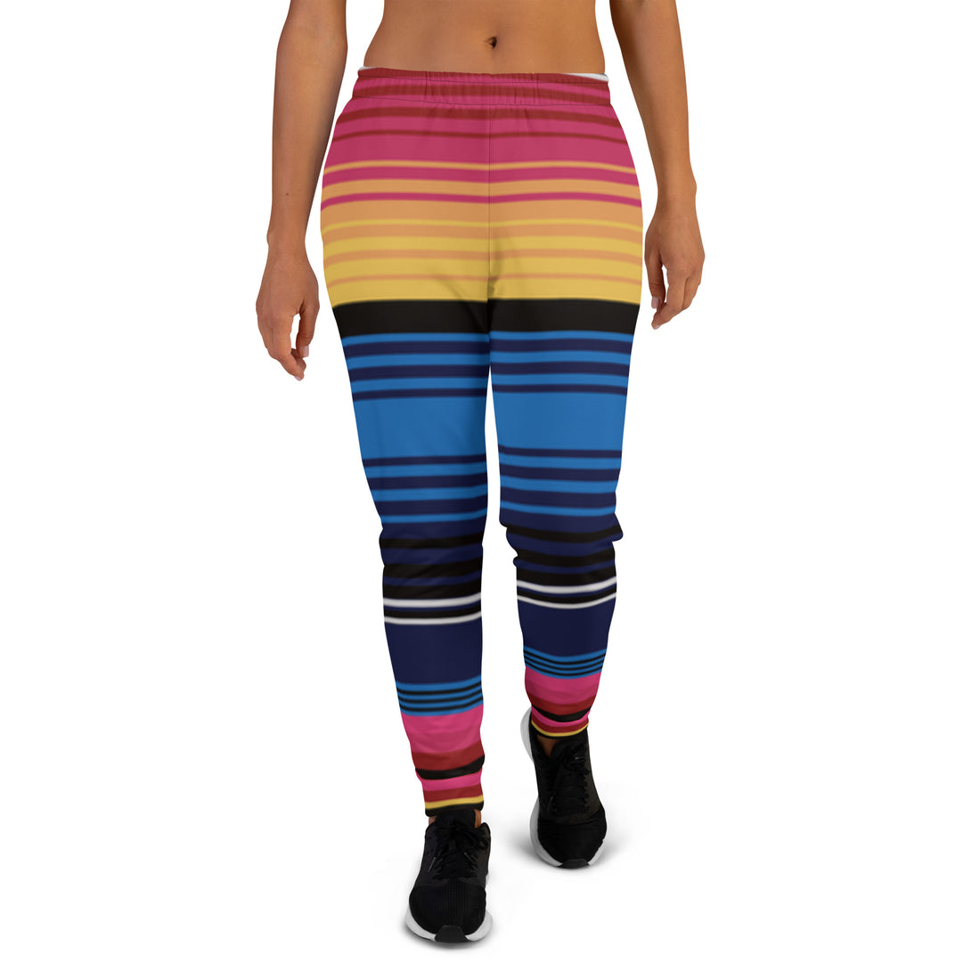 Joggers a juego con rayas de colores