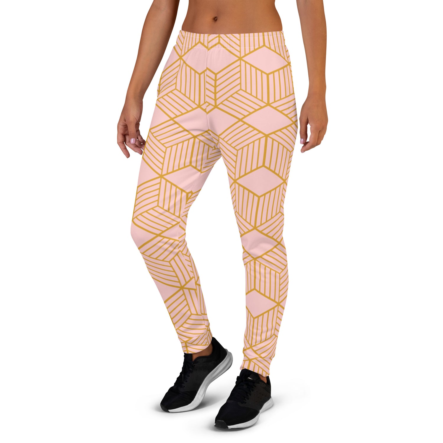 Joggers Geométrico Rosa Claro