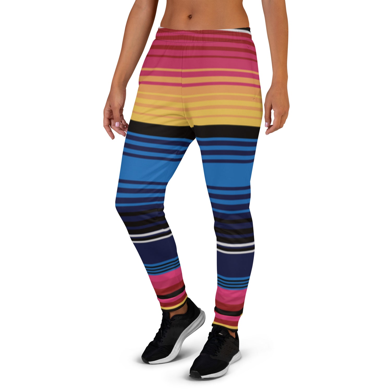 Matching Joggers with colored stripes