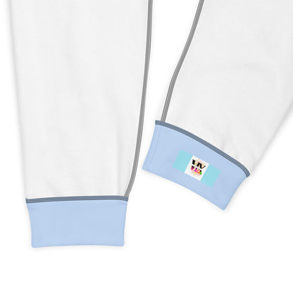 Joggers Light Blue with Stripes