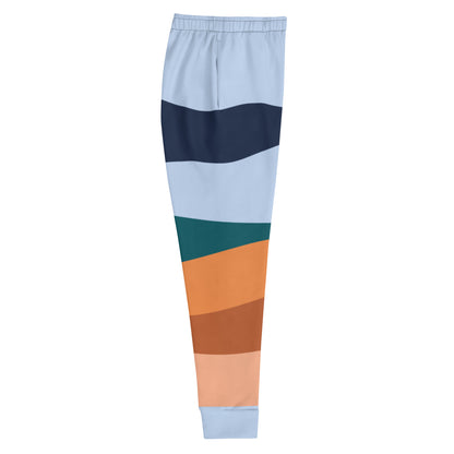 Jogger Celeste con Rayas