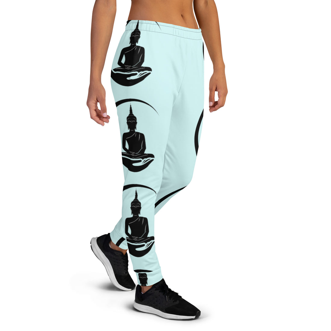 Joggers Light Blue with Buddha