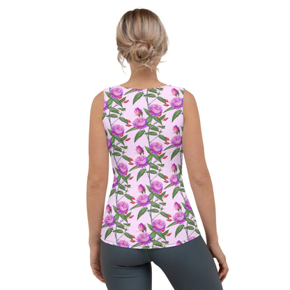 Sublimation Cut &amp; Sew Tank Top Lilac Rose