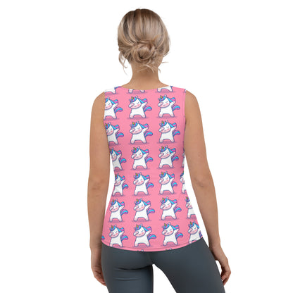 Sublimation Cut &amp; Sew Tank Top Unicorn