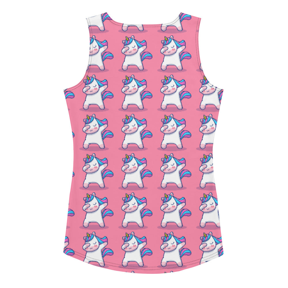 Sublimation Cut &amp; Sew Tank Top Unicorn