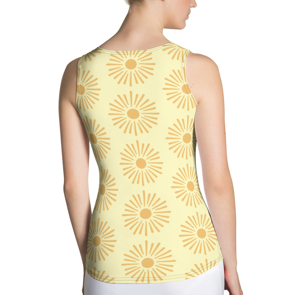 Sublimation Cut &amp; Sew Tank Top yellow