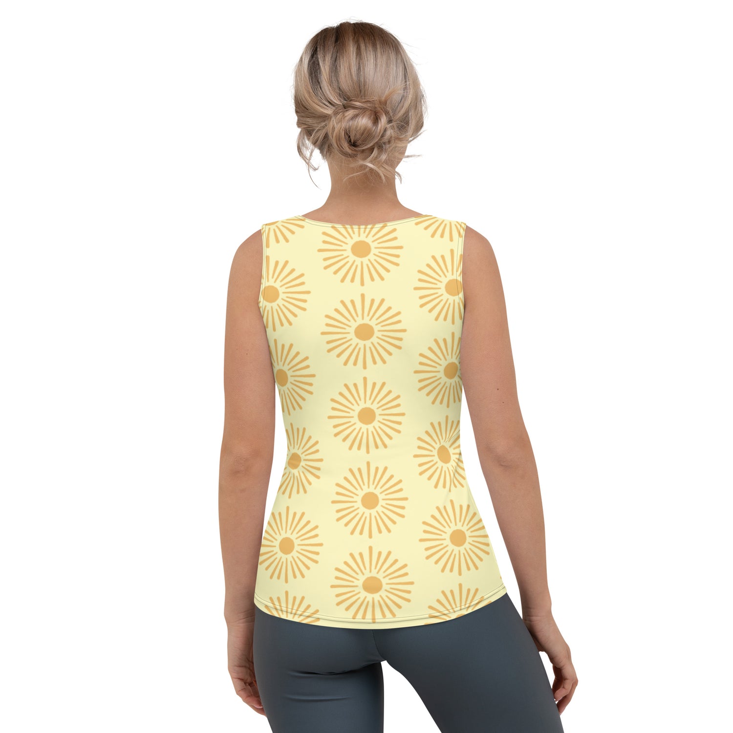 Sublimation Cut &amp; Sew Tank Top yellow