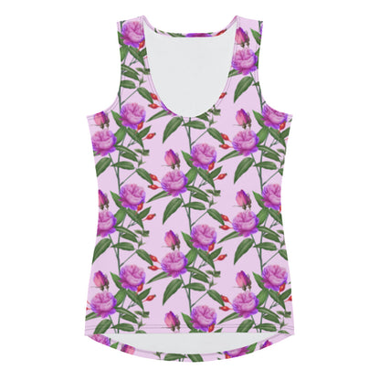 Sublimation Cut &amp; Sew Tank Top Lilac Rose