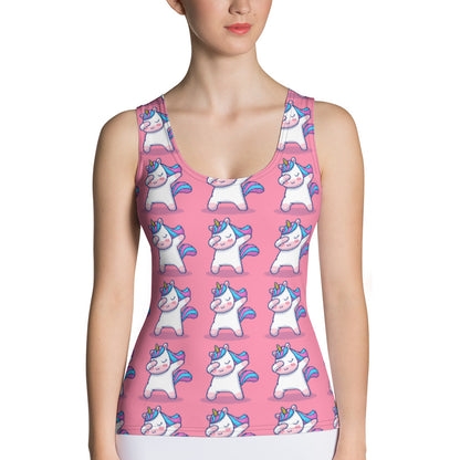 Sublimation Cut &amp; Sew Tank Top Unicorn