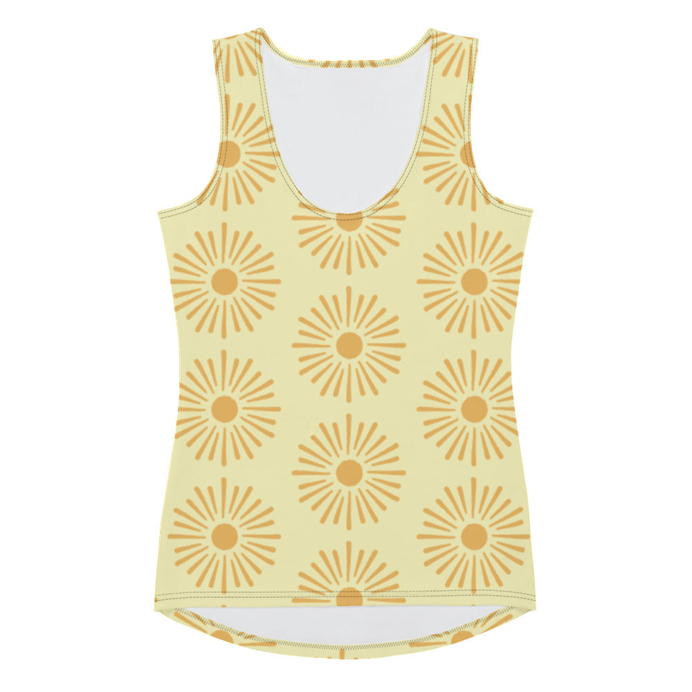 Sublimation Cut &amp; Sew Tank Top yellow