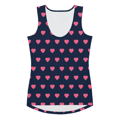 Sublimación Cut &amp;amp; Sew Tank Top corazones pequeños