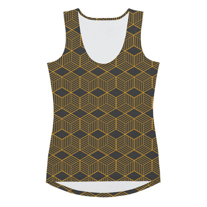 Sublimation Cut &amp; Sew Tank Top Geometric