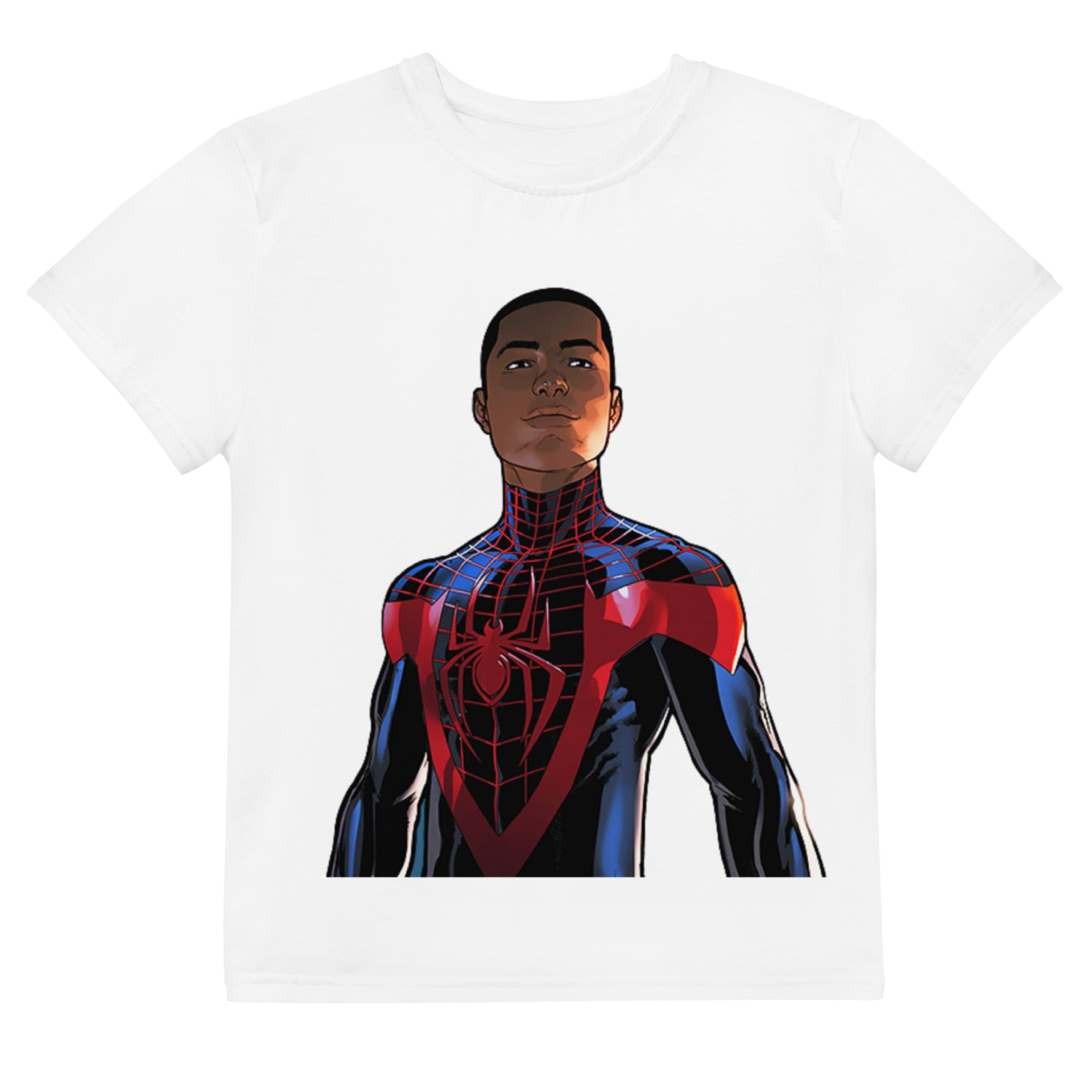 Camiseta juvenil com gola redonda Homem Aranha