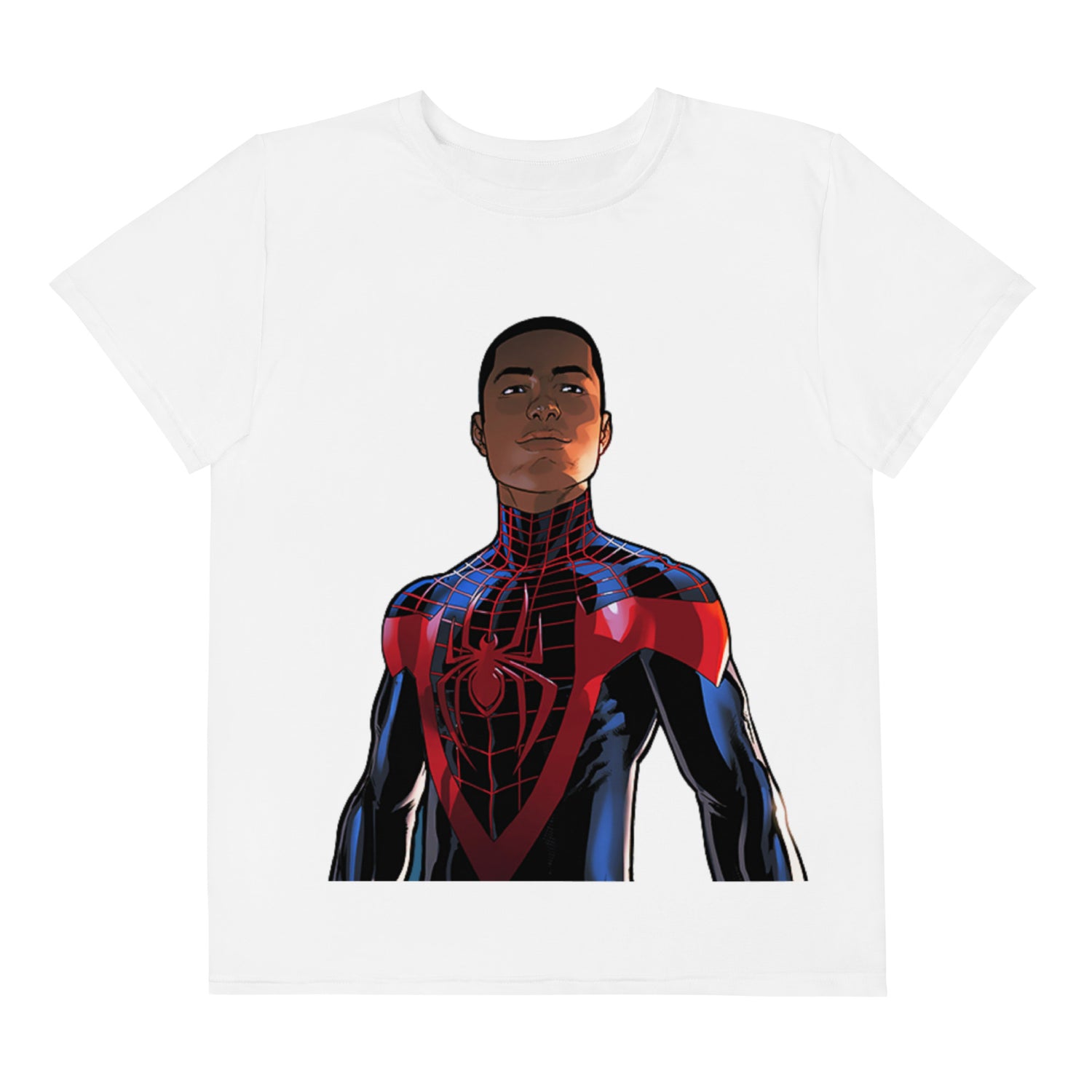 Camiseta juvenil com gola redonda Homem Aranha