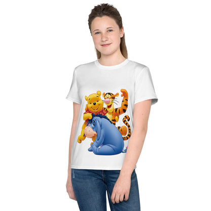 Youth crew neck t-shirt timao and pumbaa