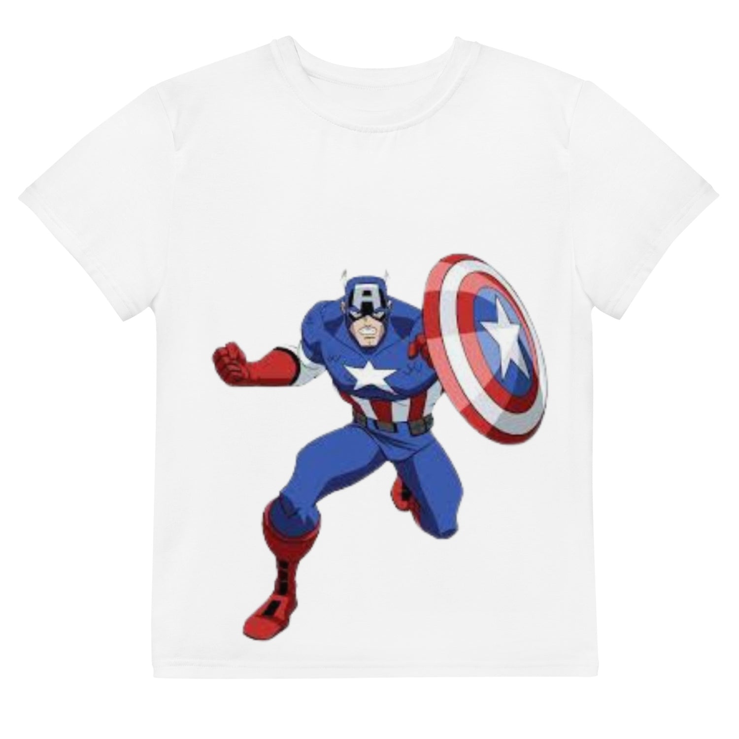 Youth crew neck t-shirt captain America