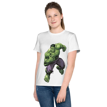 Camiseta juvenil cuello redondo Hulk