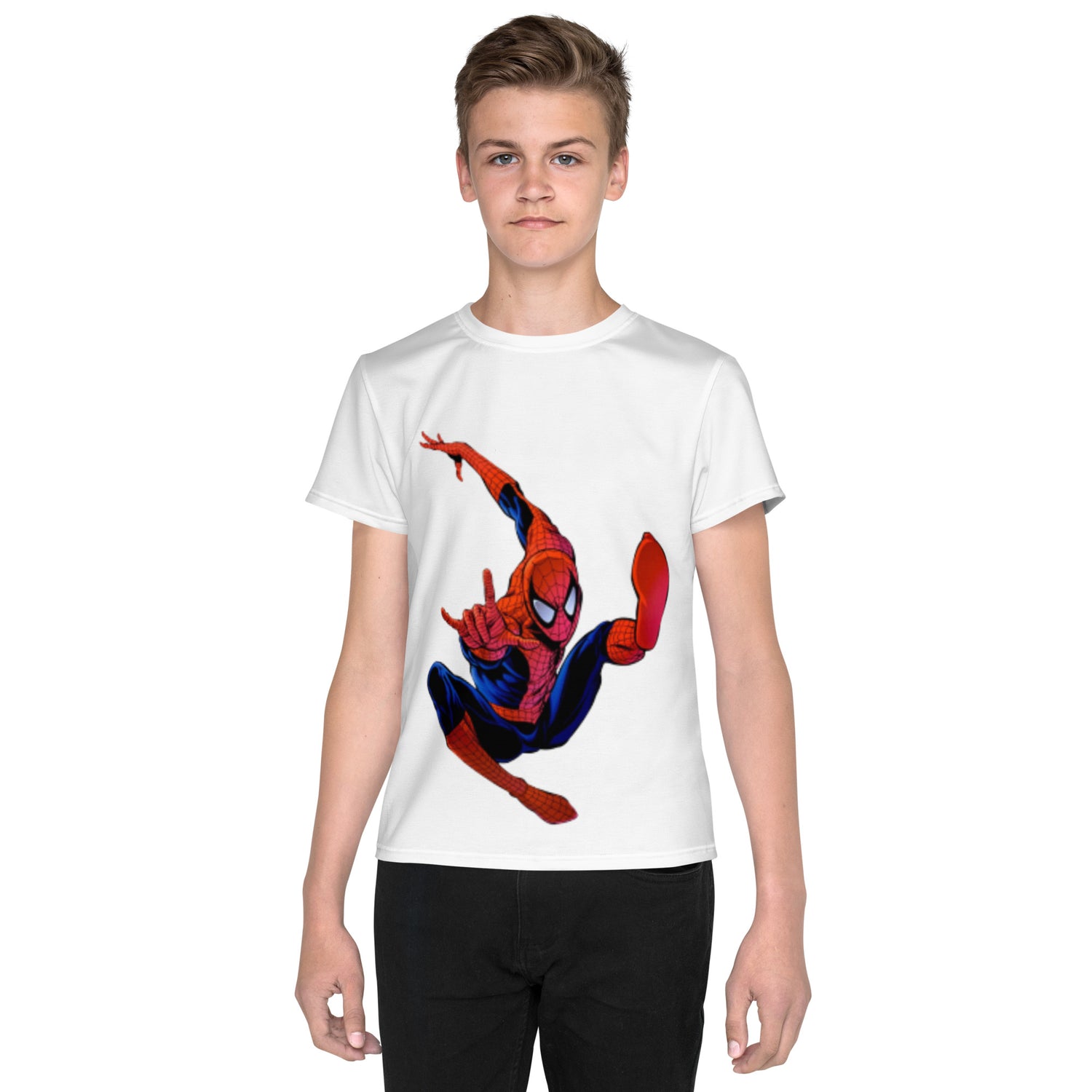 Camiseta juvenil cuello redondo Spider man