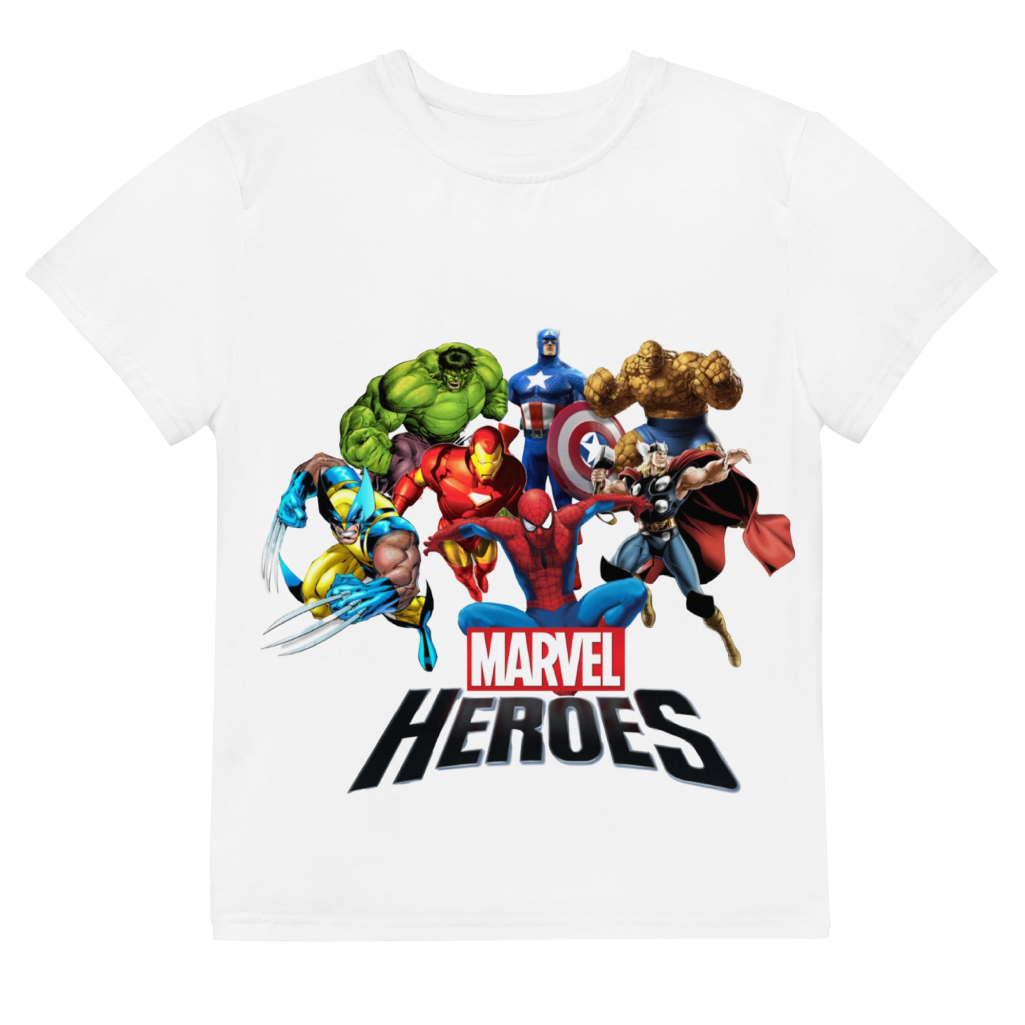 Youth crew neck t-shirt Super heroes