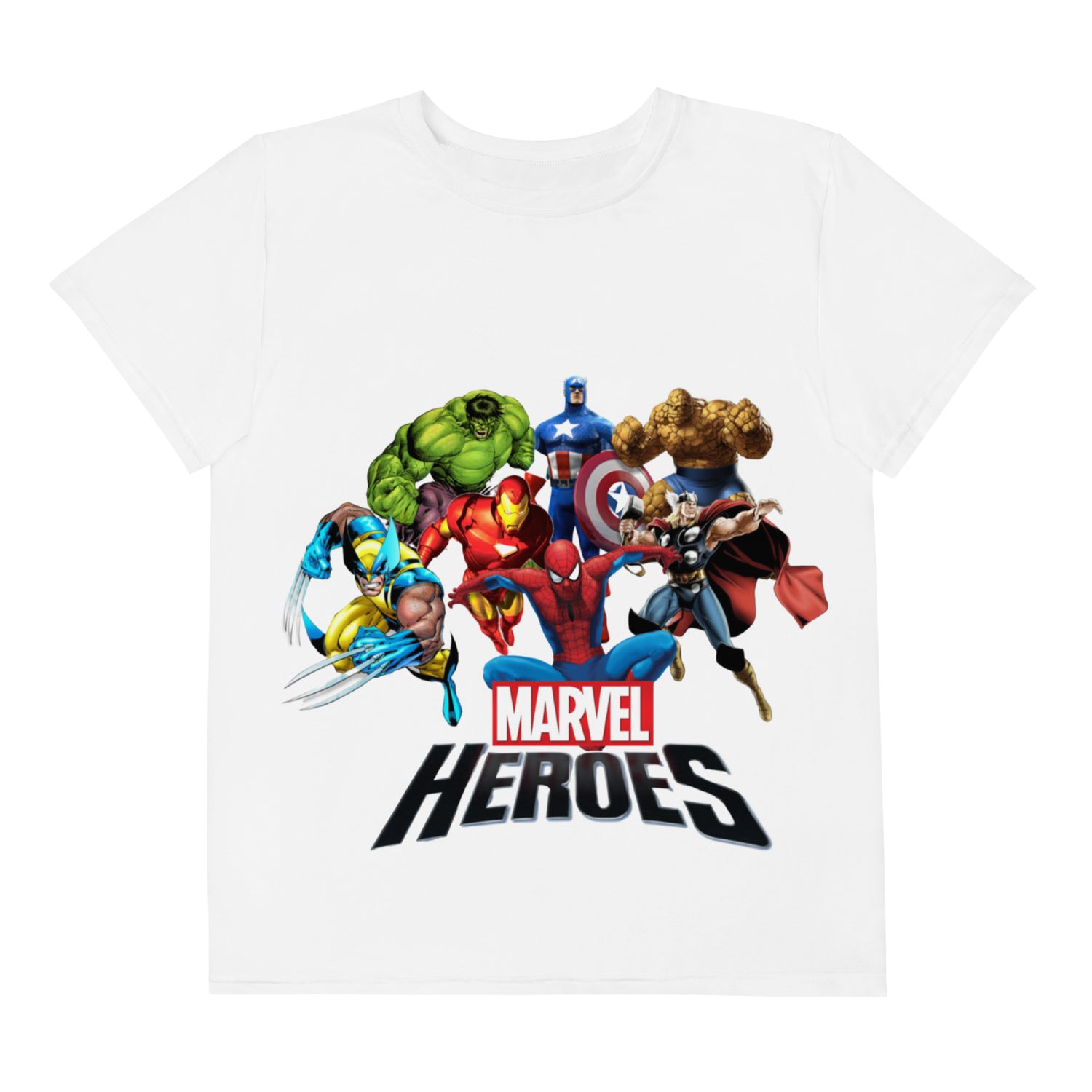 Youth crew neck t-shirt Super heroes