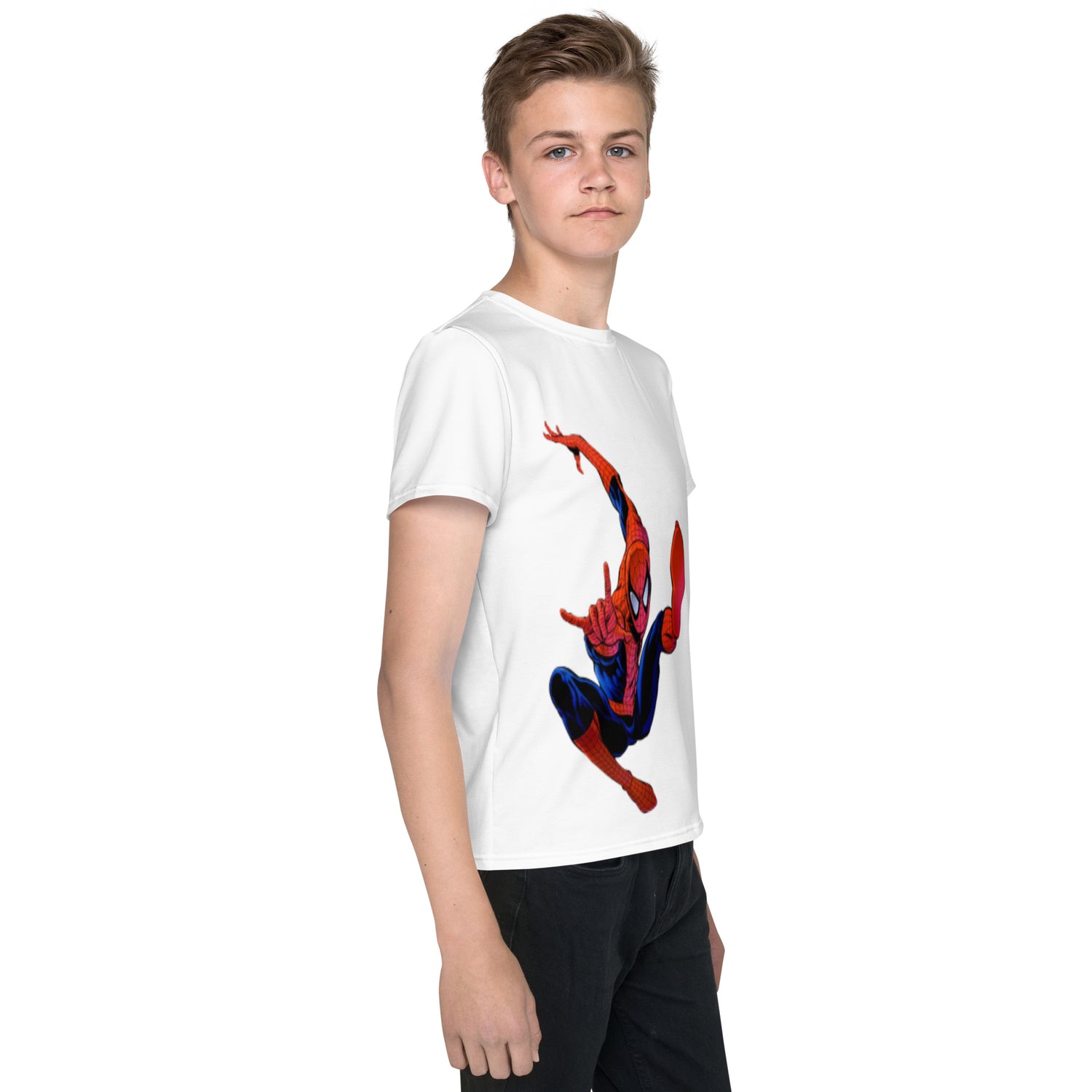 Youth crew neck t-shirt Spider man