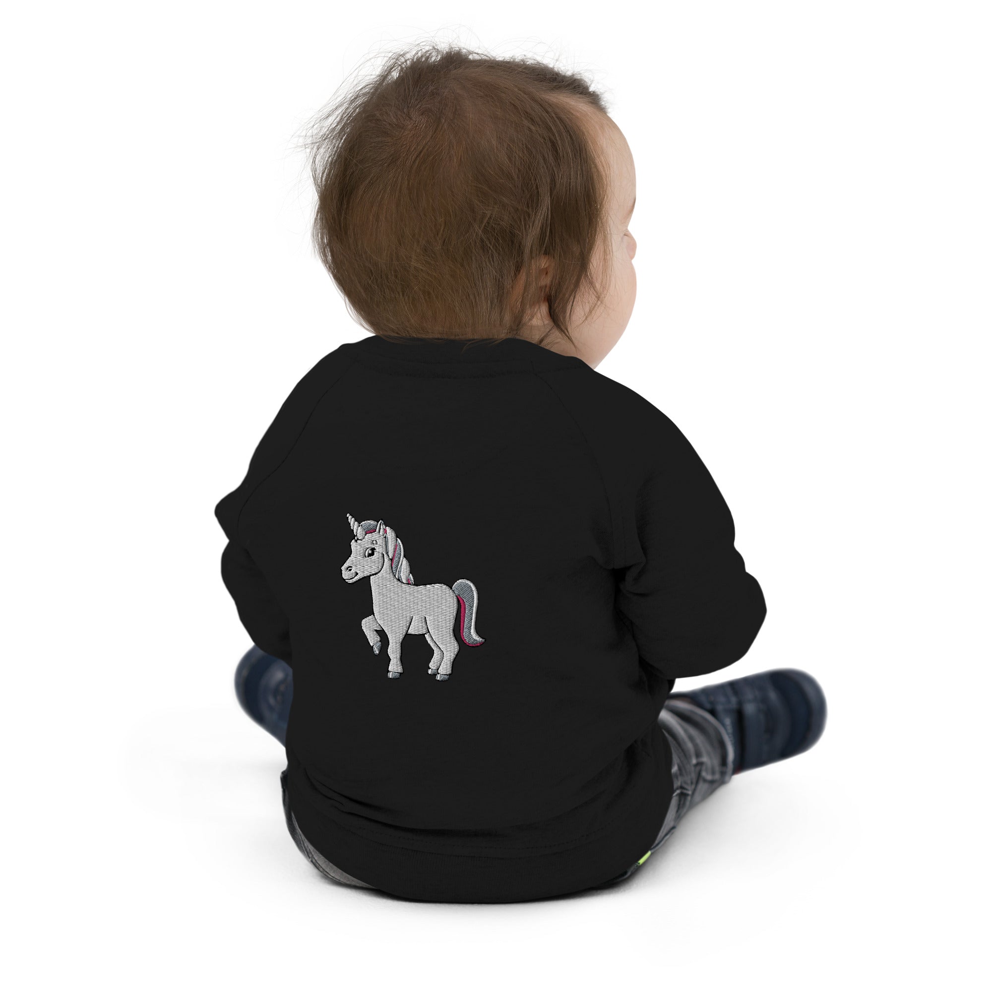 Baby Organic Bomber Jacket Unicorn