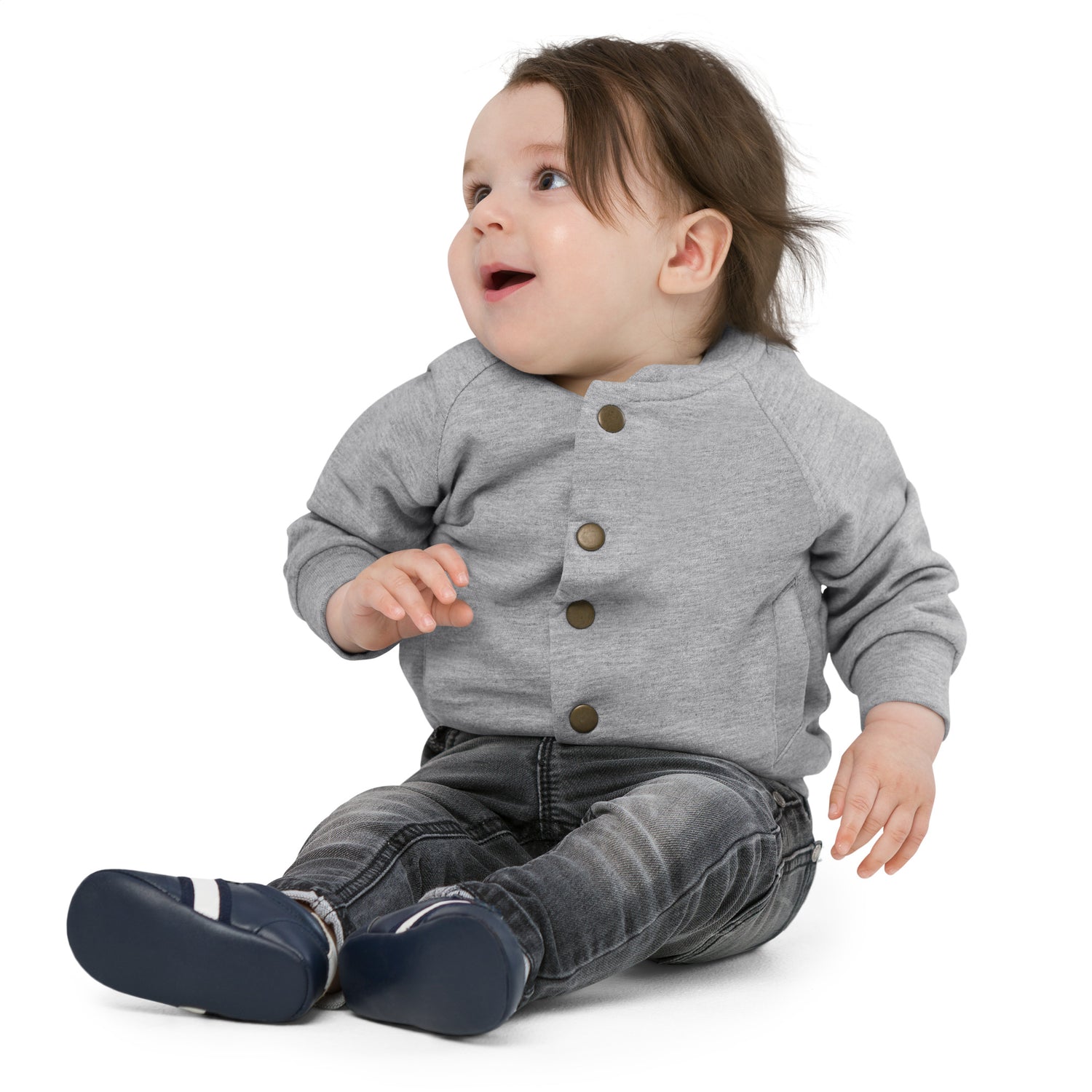 Baby Organic Bomber Jacket Unicorn