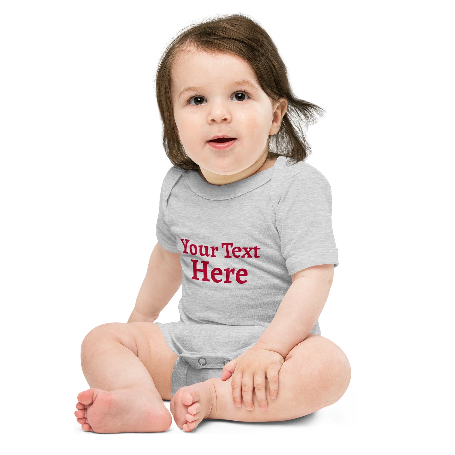 Baby short sleeve one piece create your own design