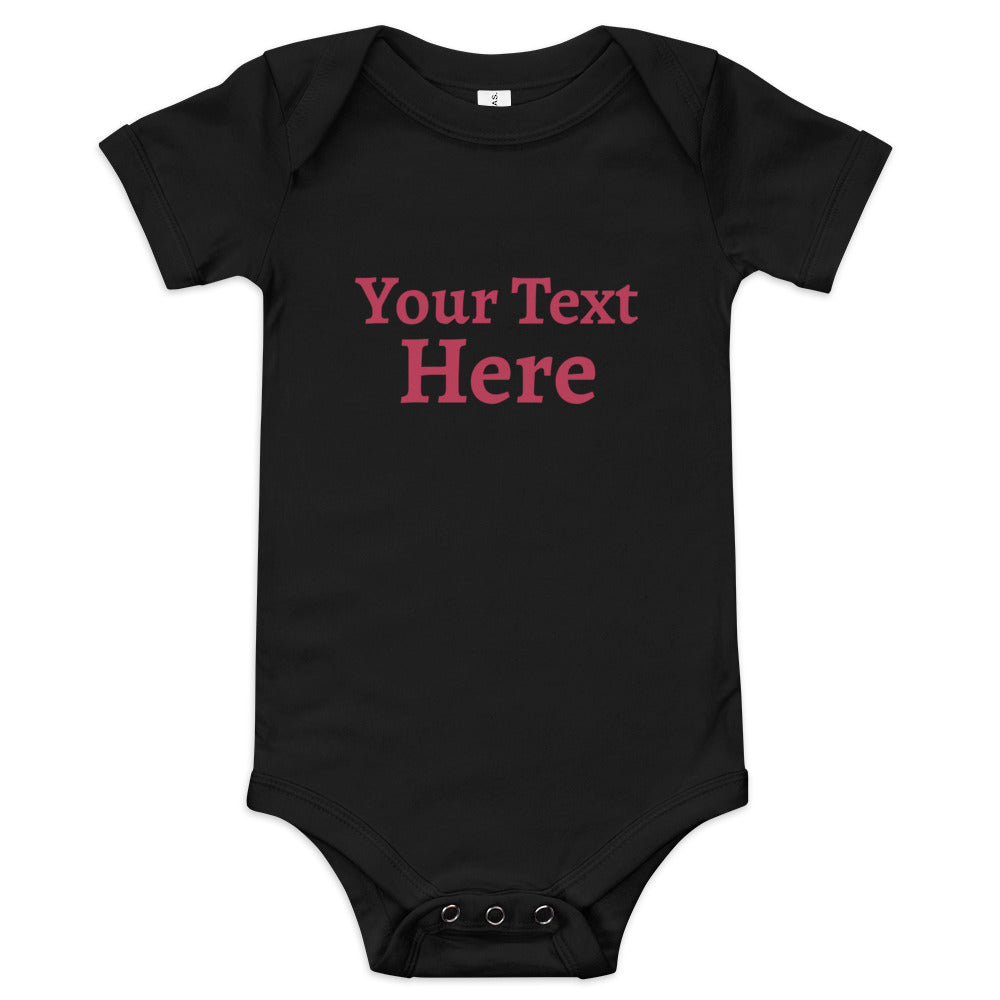 Baby short sleeve one piece create your own design