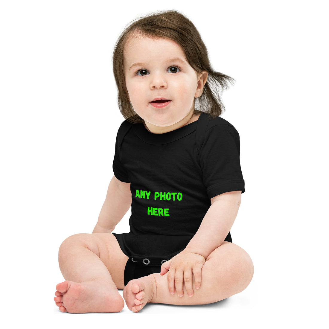 Baby short sleeve one piece Upload your Design