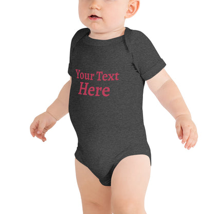 Baby short sleeve one piece create your own design