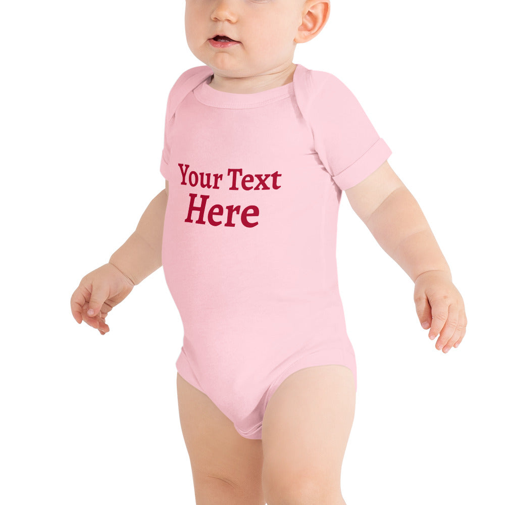 Baby short sleeve one piece create your own design