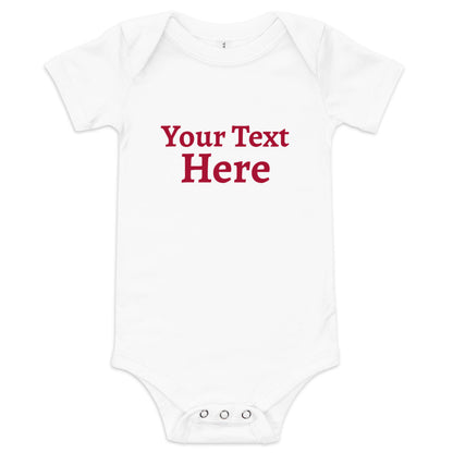 Baby short sleeve one piece create your own design