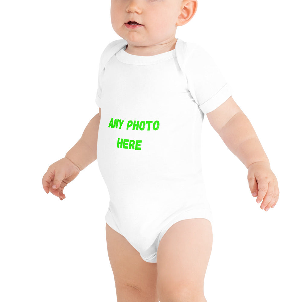 Baby short sleeve one piece Upload your Design