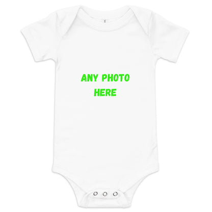 Baby short sleeve one piece Upload your Design