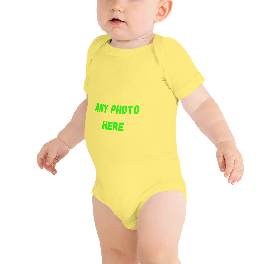 Baby short sleeve one piece Upload your Design