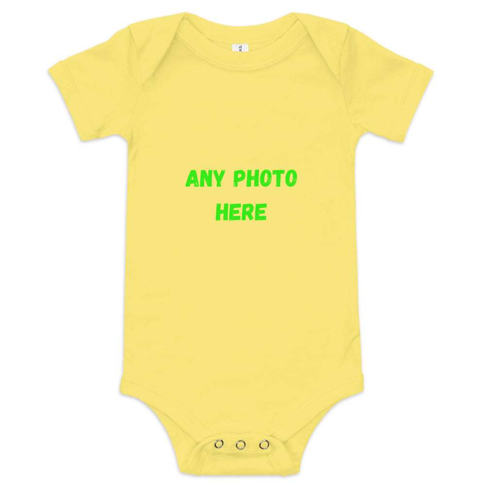 Baby short sleeve one piece Upload your Design