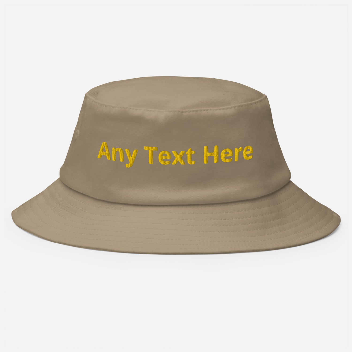 Old School Bucket Hat Your Text Here