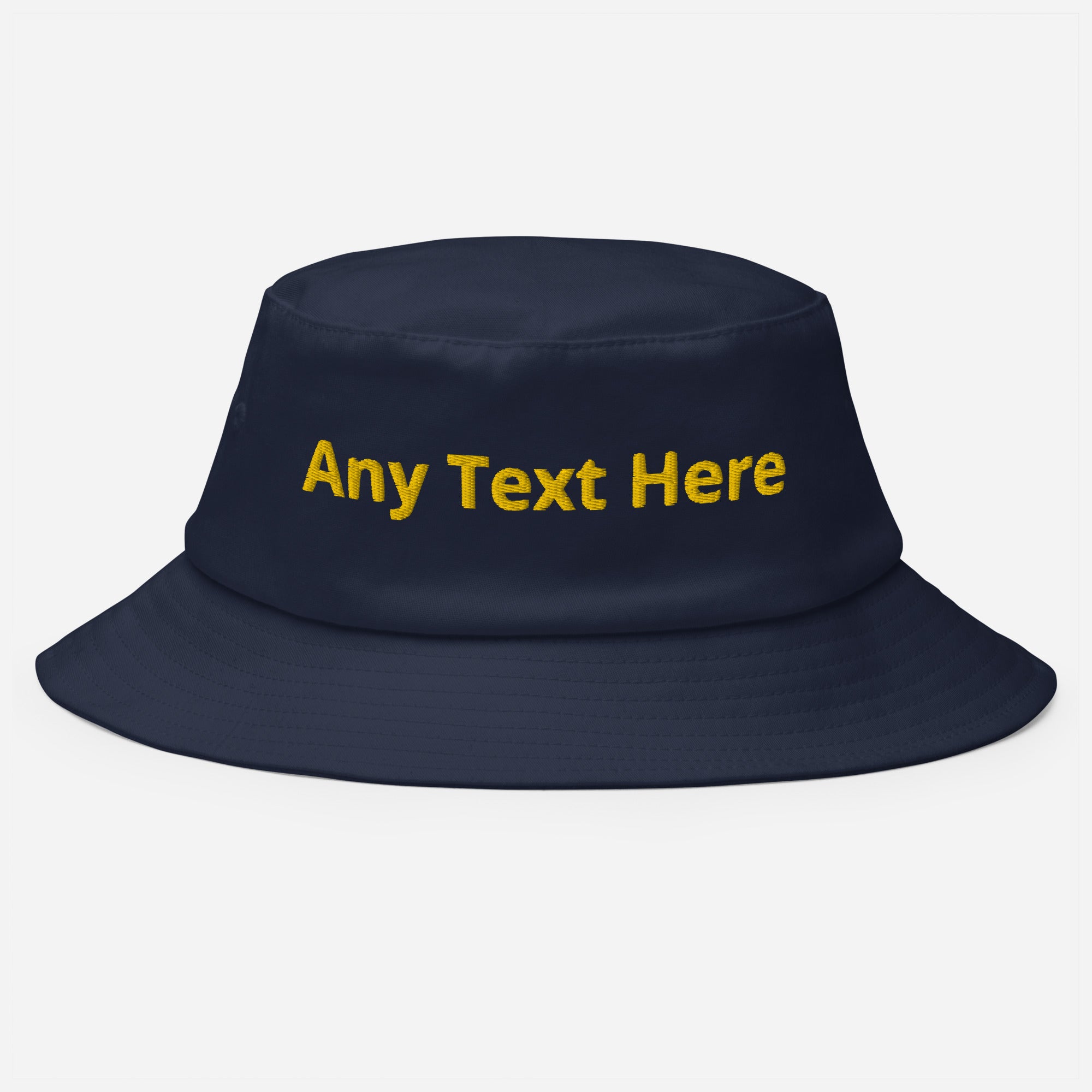 Old School Bucket Hat Your Text Here