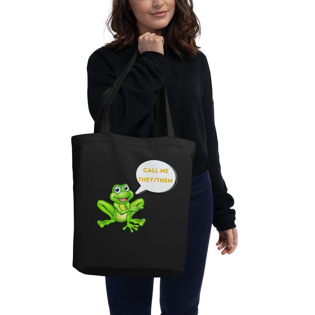 Eco Tote Bag Call me They Them